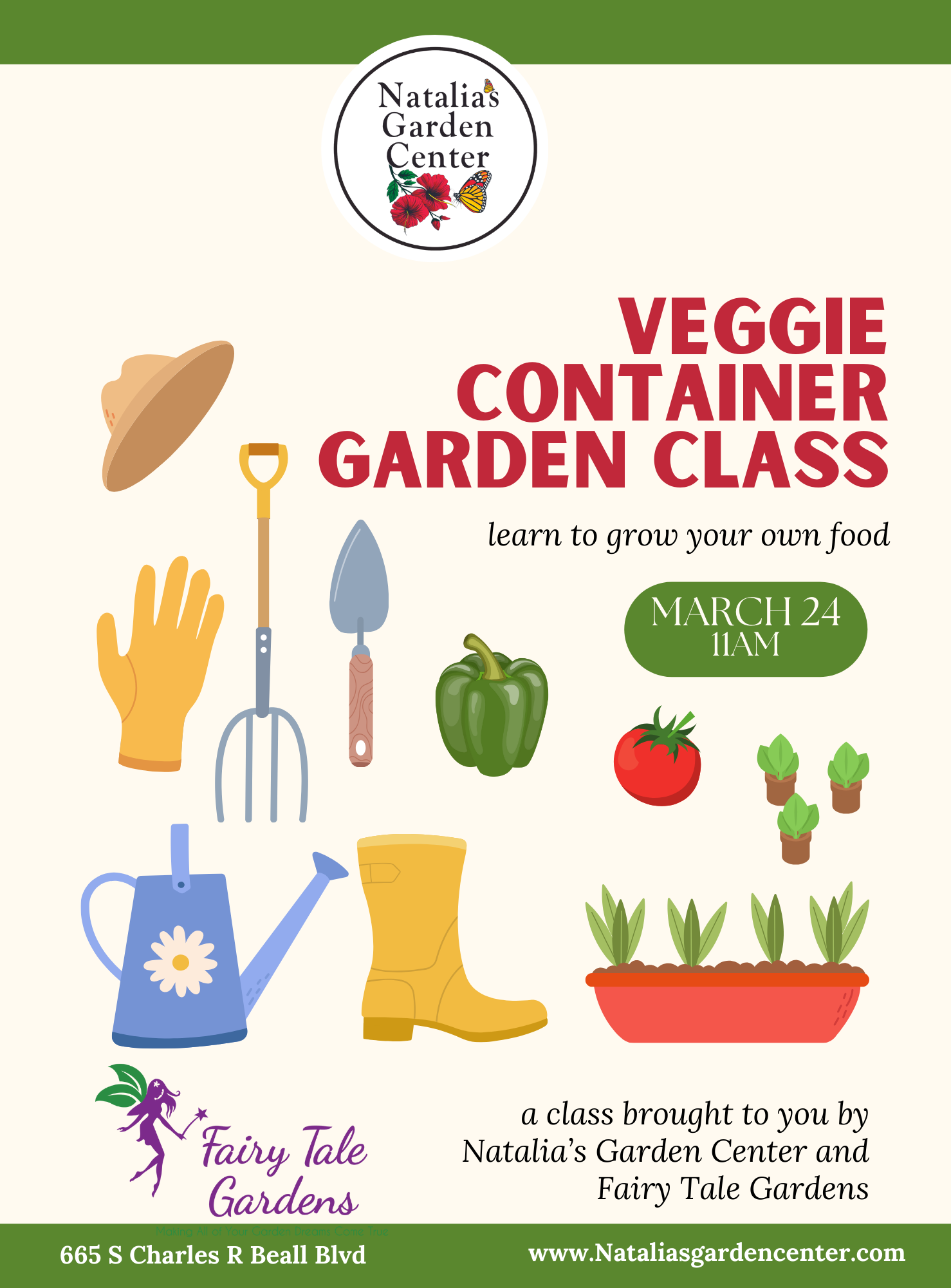 Starter Vegetable Garden – Pepper, Tomato, Loofah