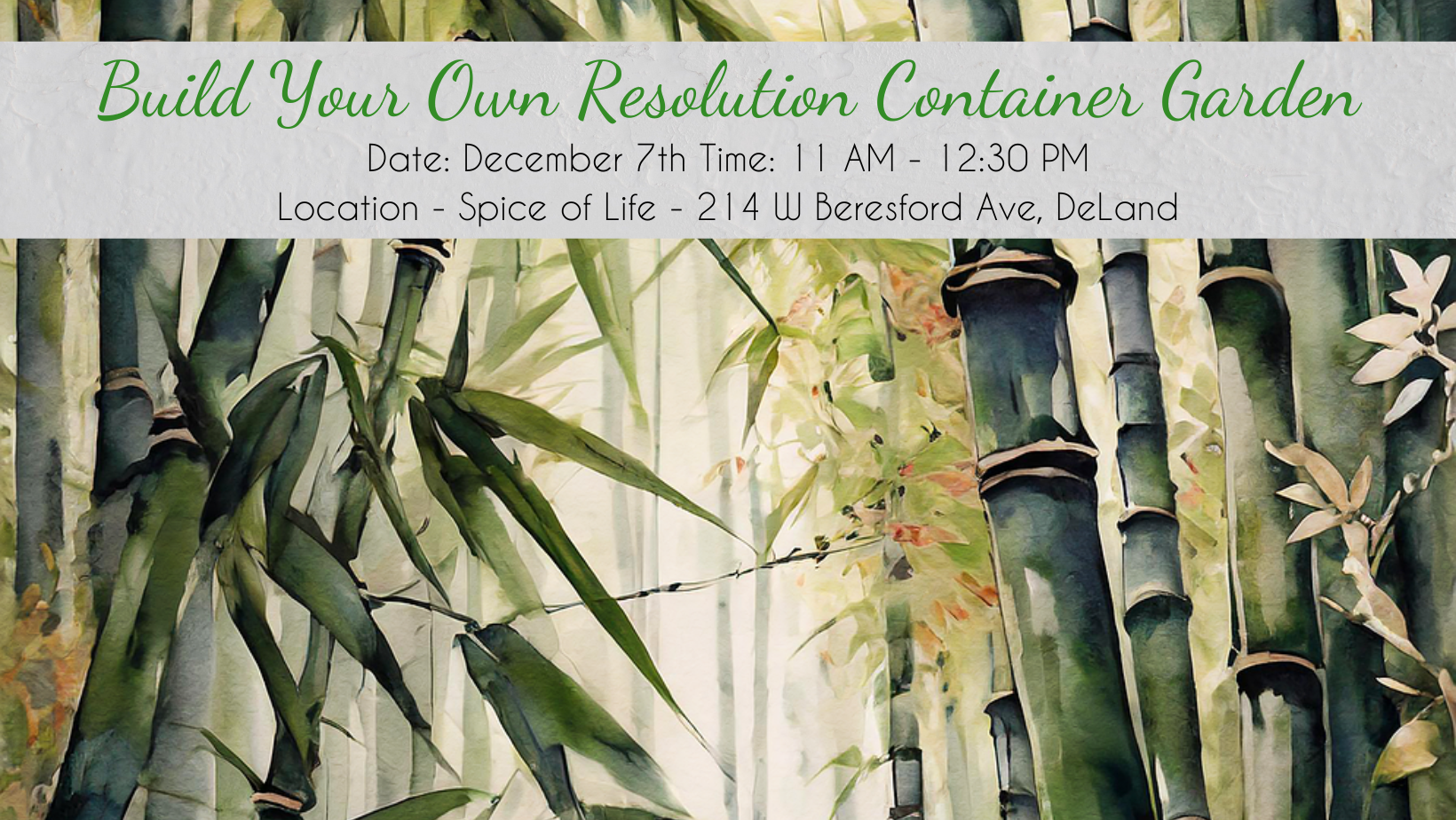 Build Your Resolution Container Garden Class