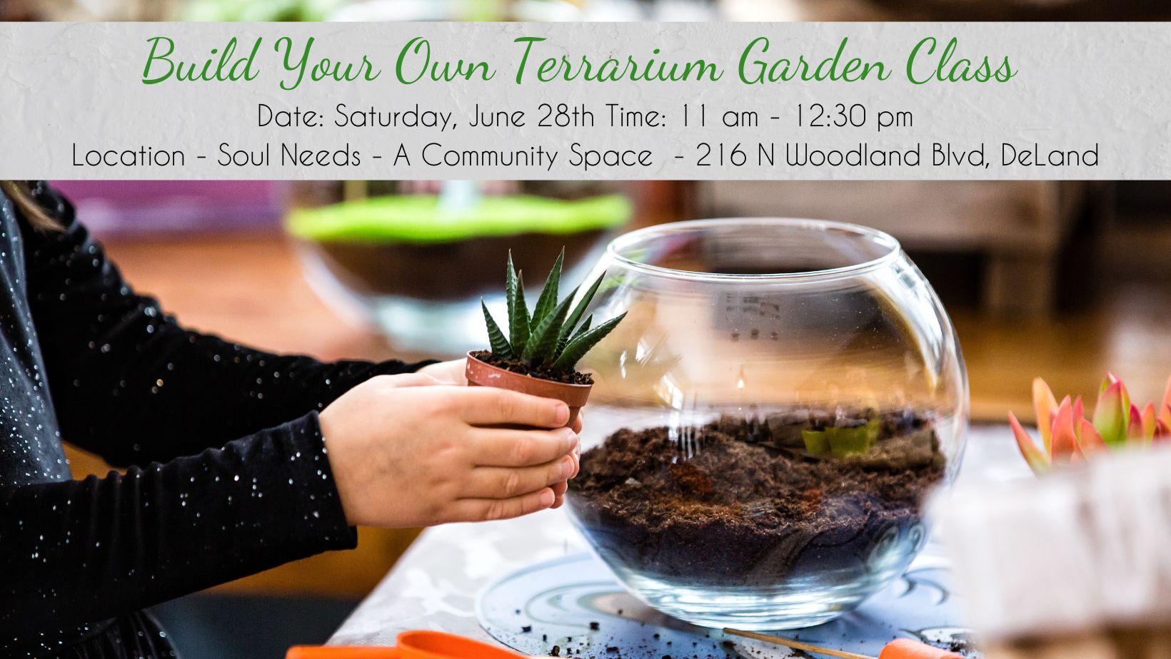 Build Your Own Terrarium Garden Class