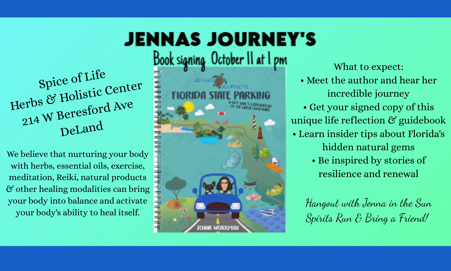 Book Signing with Jenna’s Workman – Jenna’s Journeys