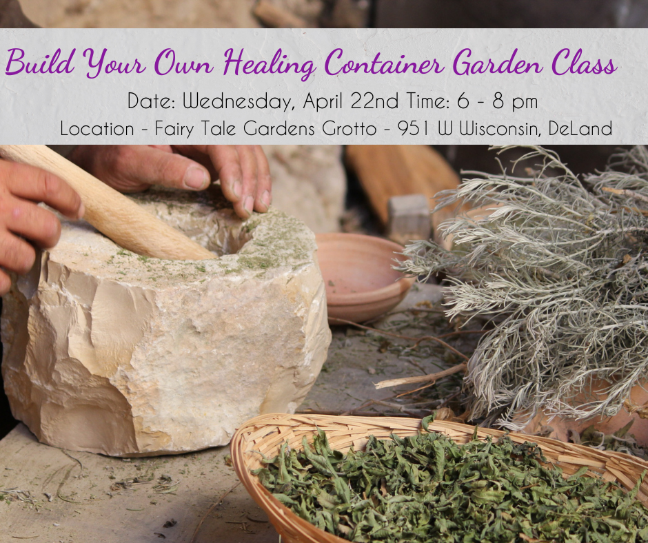 Healing Container Garden Class (Facebook Post)